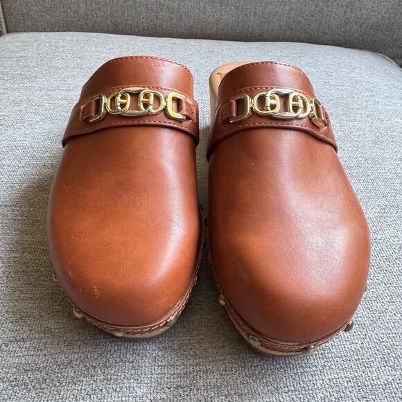 Sam Edelman Kaye Clog Slip On Chunky Brown Boho Casual Sz 8.5 - Picture 14 of 14